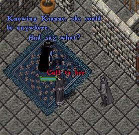 [Screenshot of Navien saying, 'Knowing Kianne, she could be anywhere' while Ki watches while invisible]